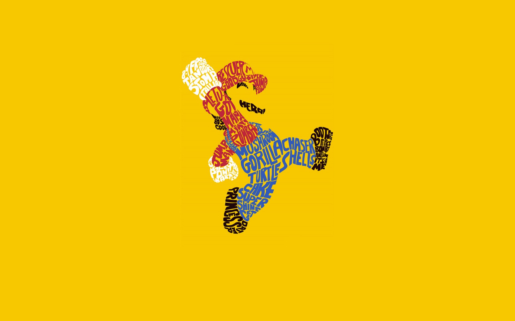 Minimalistic Mario Wallpaper