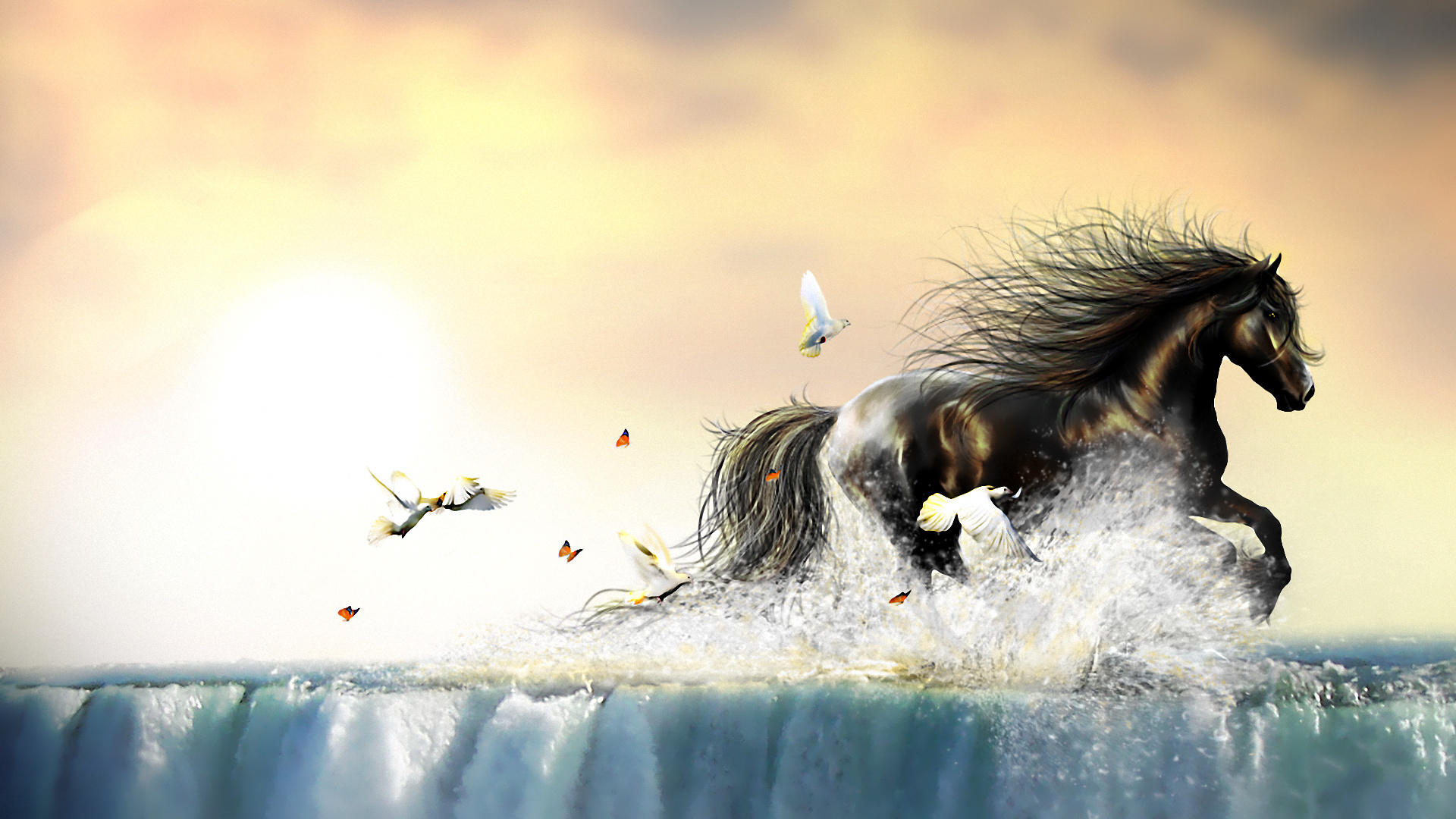 Beautiful Horse Puter Wallpaper Desktop Background