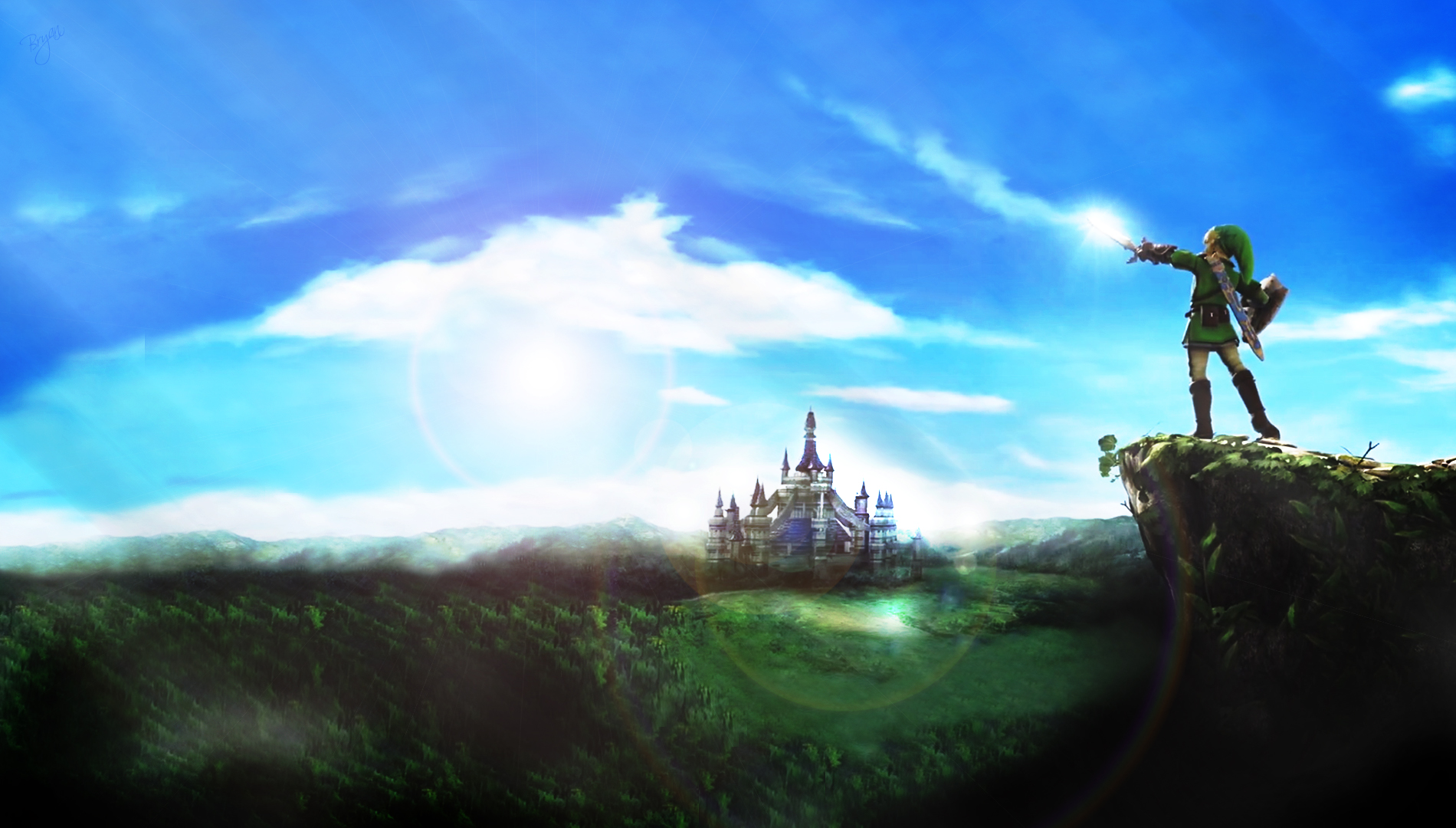 Zelda Wallpaper Mountain Full HD By Bryansonata