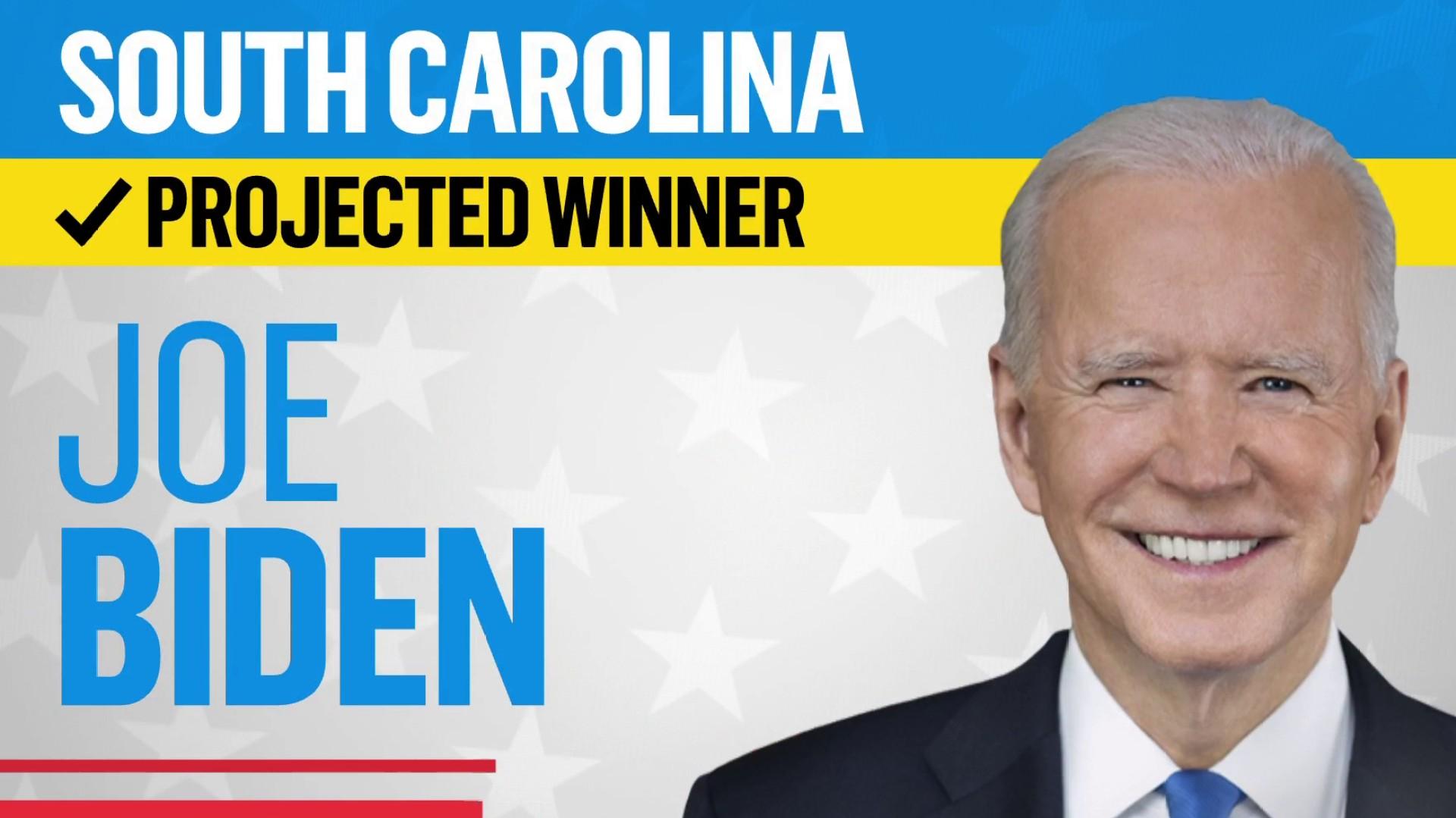 NBC News projects President Biden wins South Carolina primary