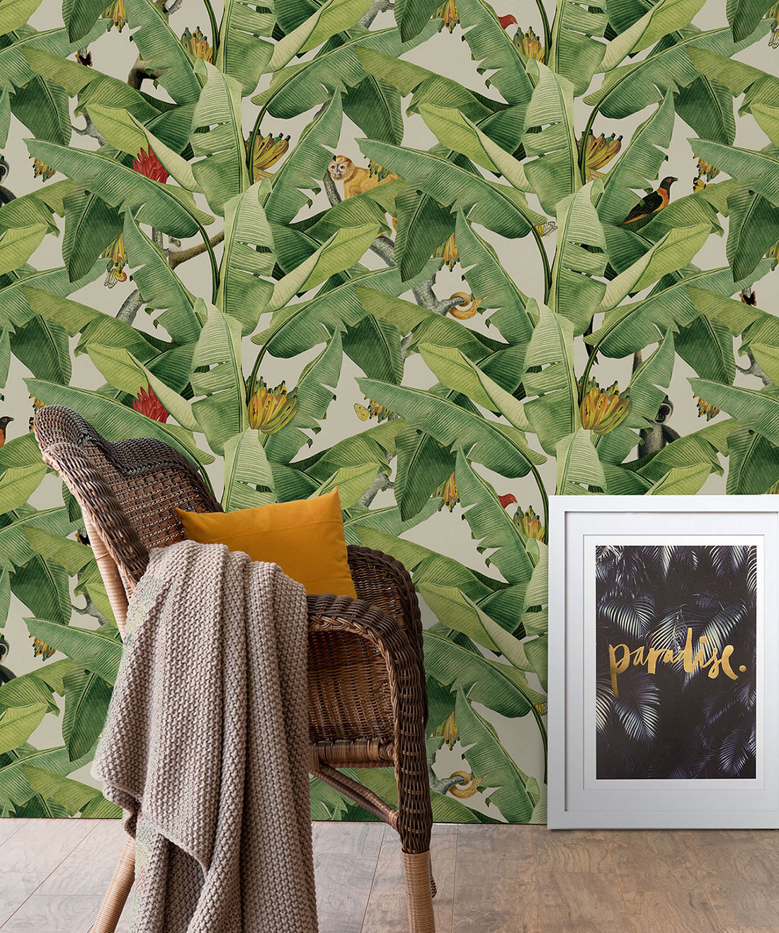 Jungle Fever Banana Leaf Wallpaper Tropical Design Milton King