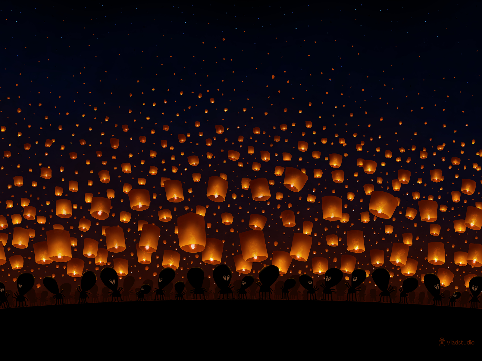 Sky Lanterns By Vladstudio