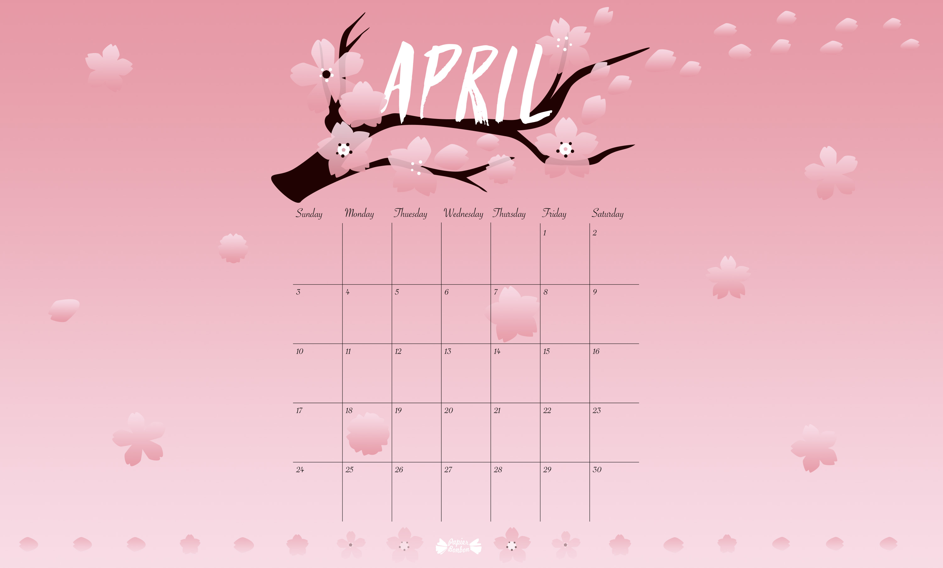 Free Download Free April Desktop Wallpaper Crafthubs 3000x1810 24578 KB 