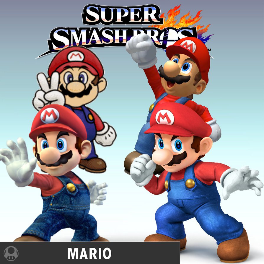 Super Smash Bros Mario By Batnight768