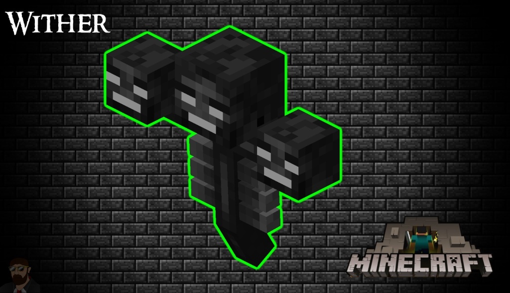 Wither Neon Glow Wallpaper Minecraft
