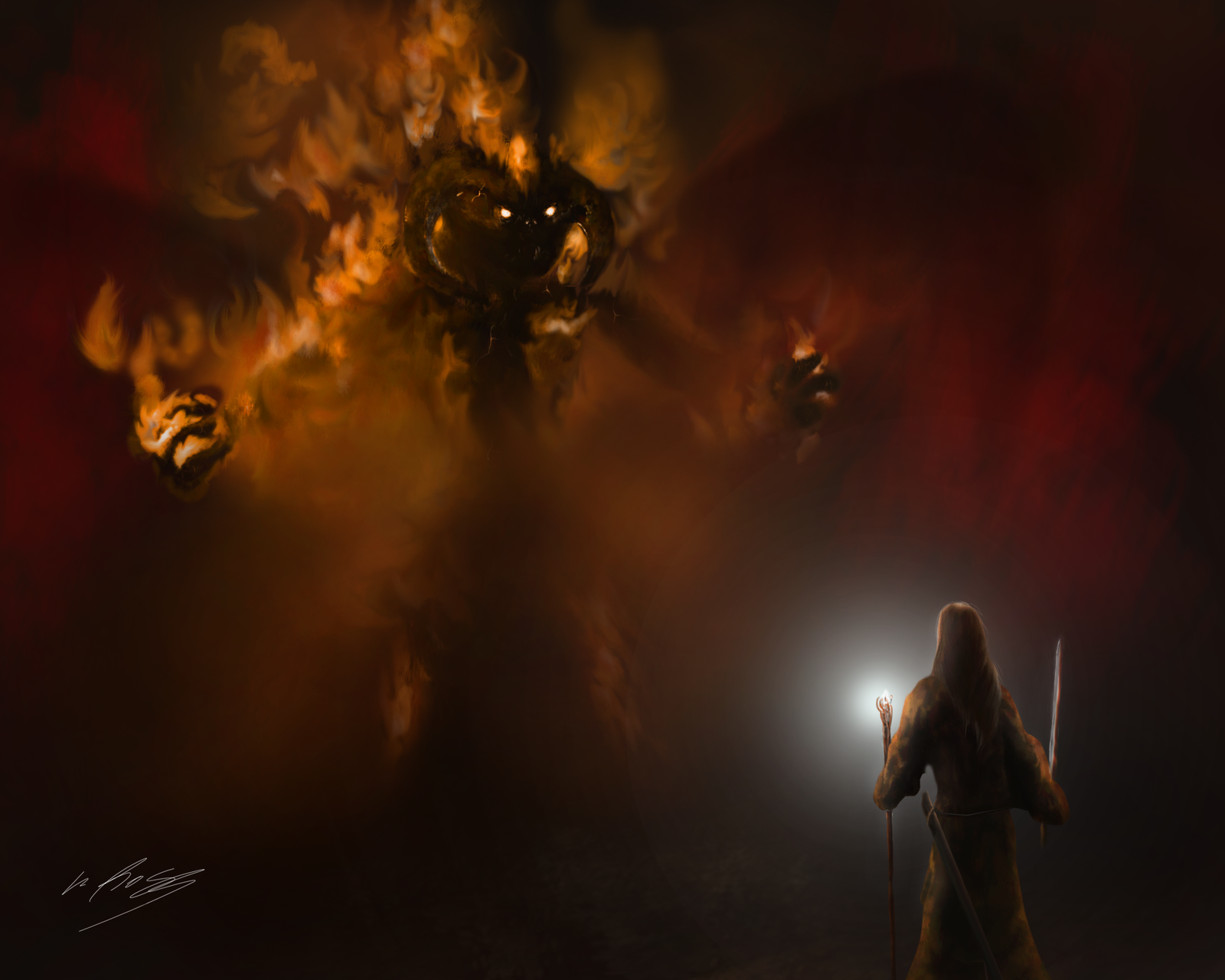 Властелин колец Саурон vs Гендальф