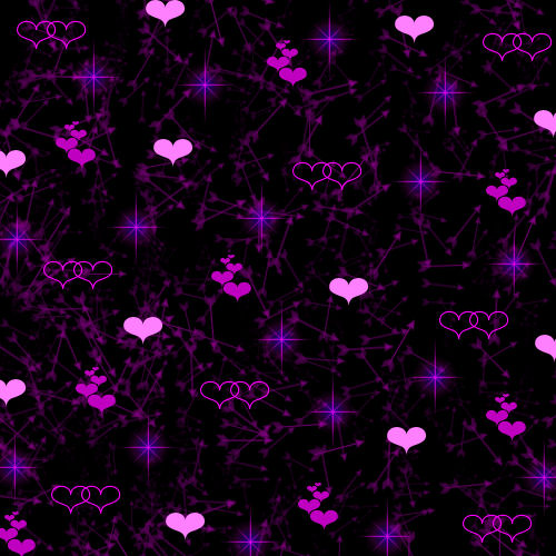 Background Hearts Purple