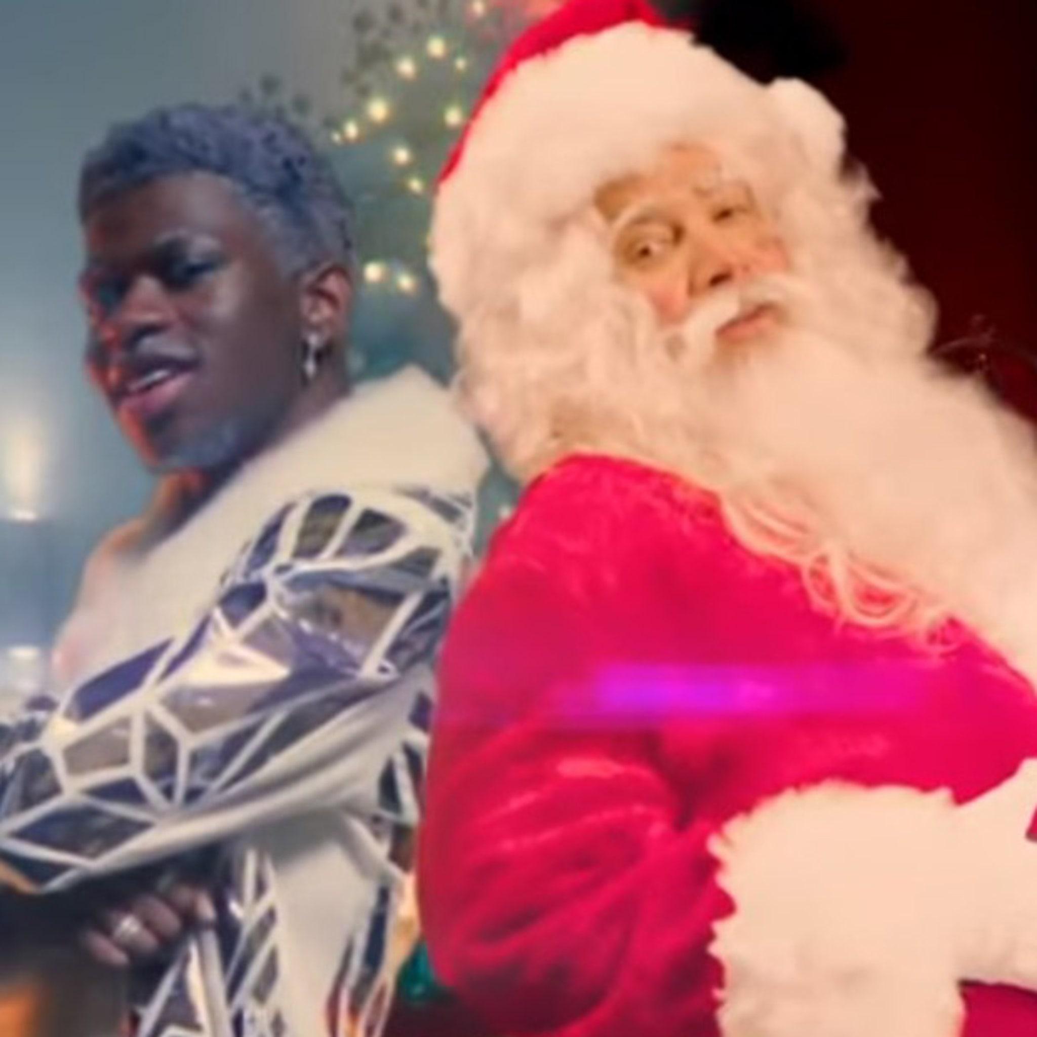 Lil Nas X S Naughty Claus Takes On Jimmy Fallon Santa In