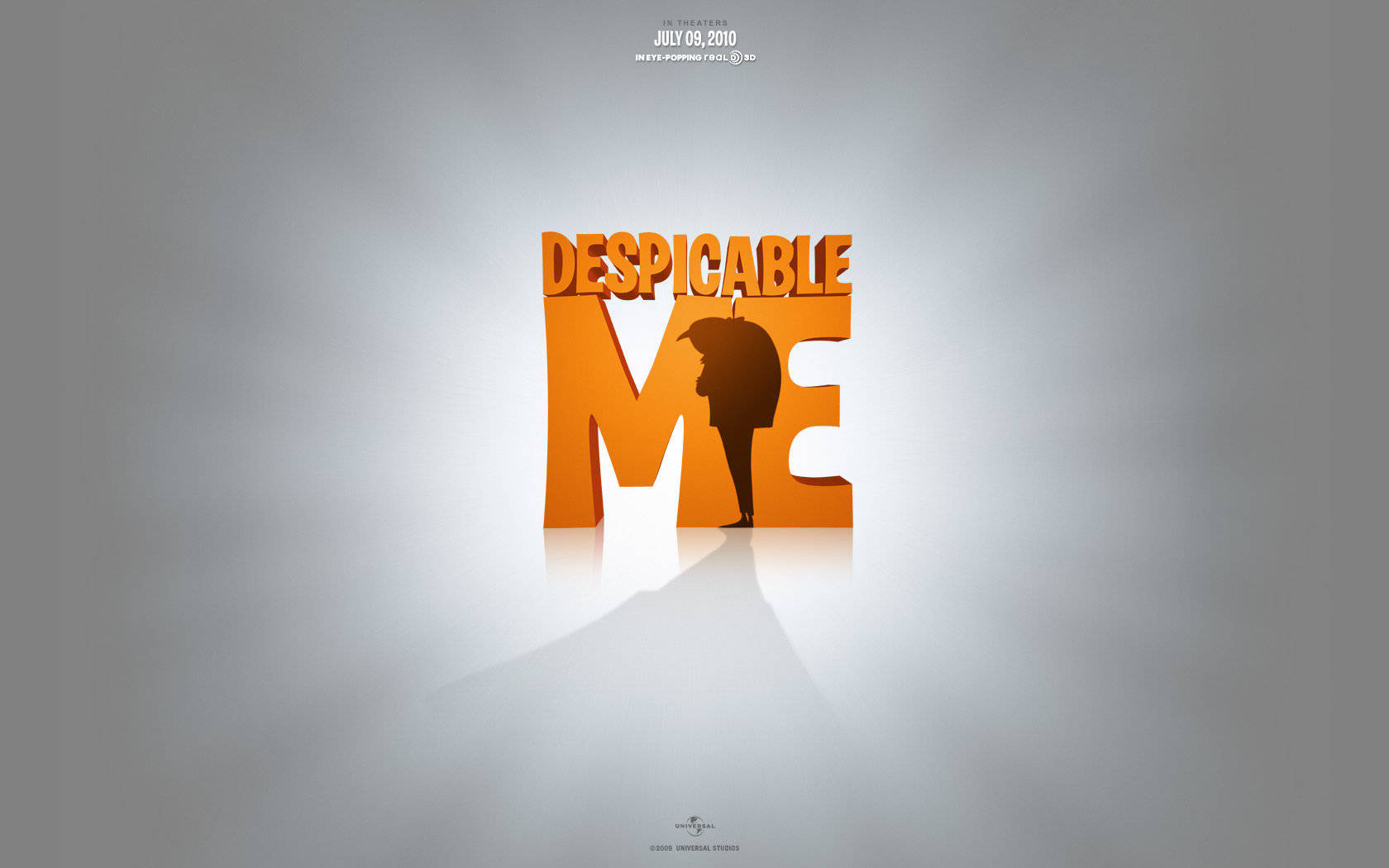 Despicable Me Movie Logo with Gru Silhouette