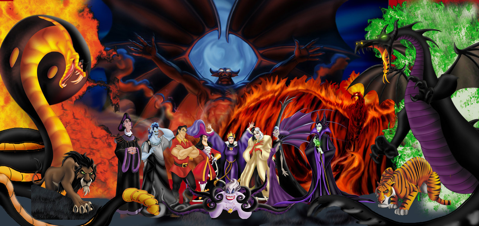 Disney Villains favourites by MaleficentOfEvil on