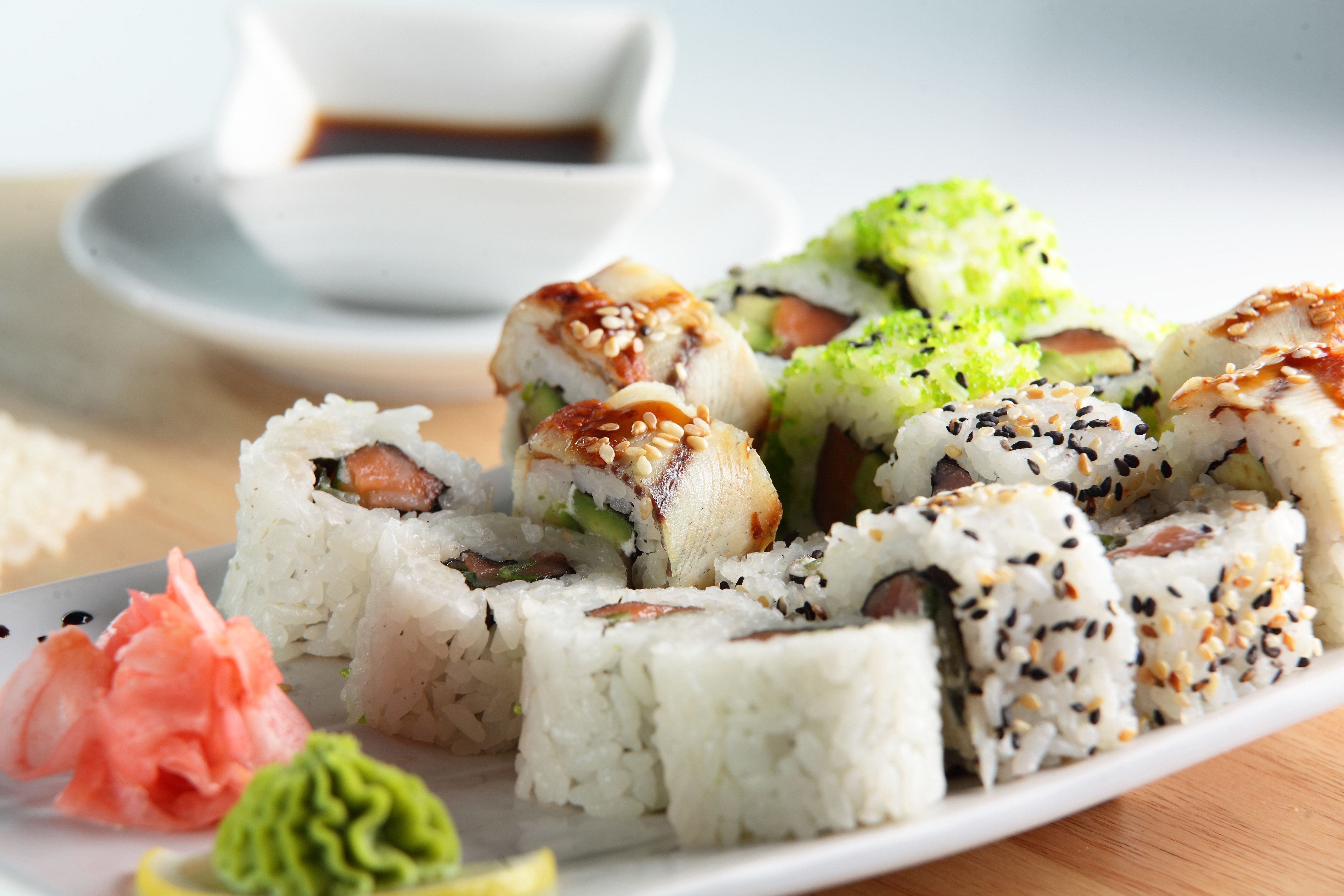 Sushi Wallpaper Top Background