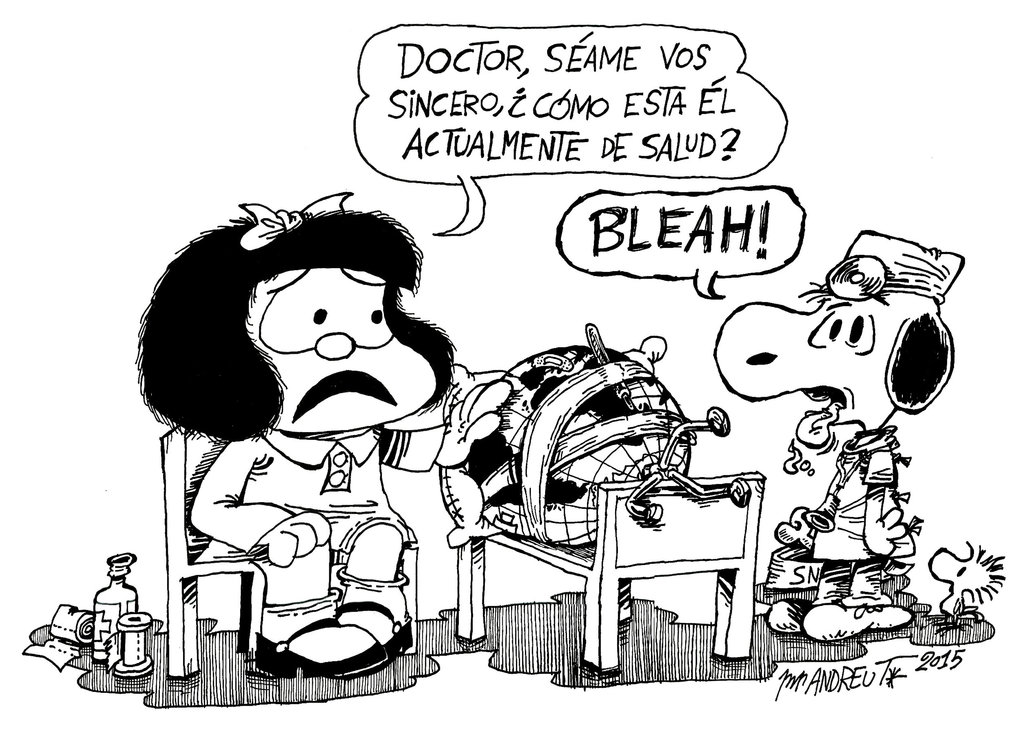 Mafalda y Snoopy by ANDREU T