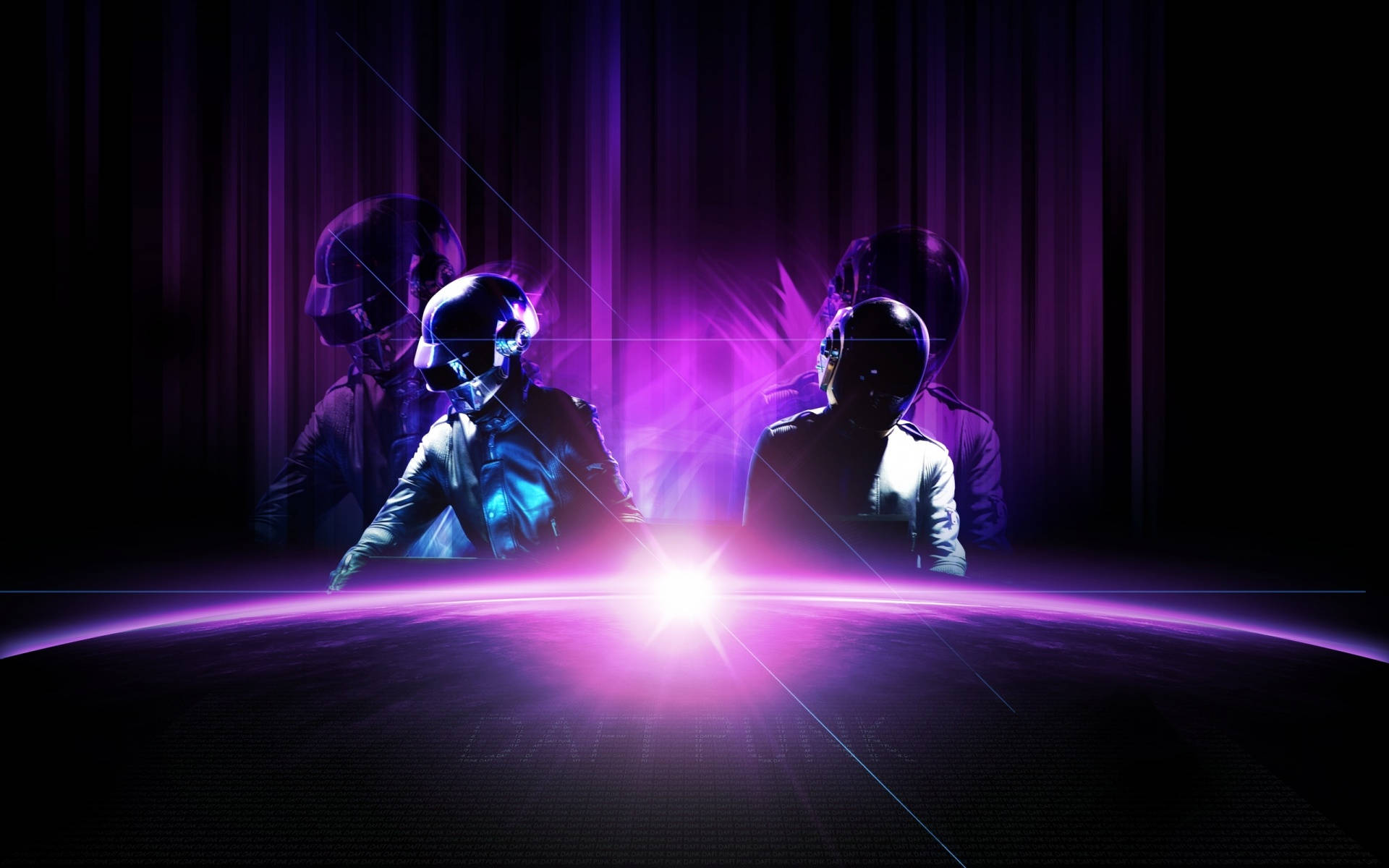 Aesthetic Purple Neon Computer Wallpaper