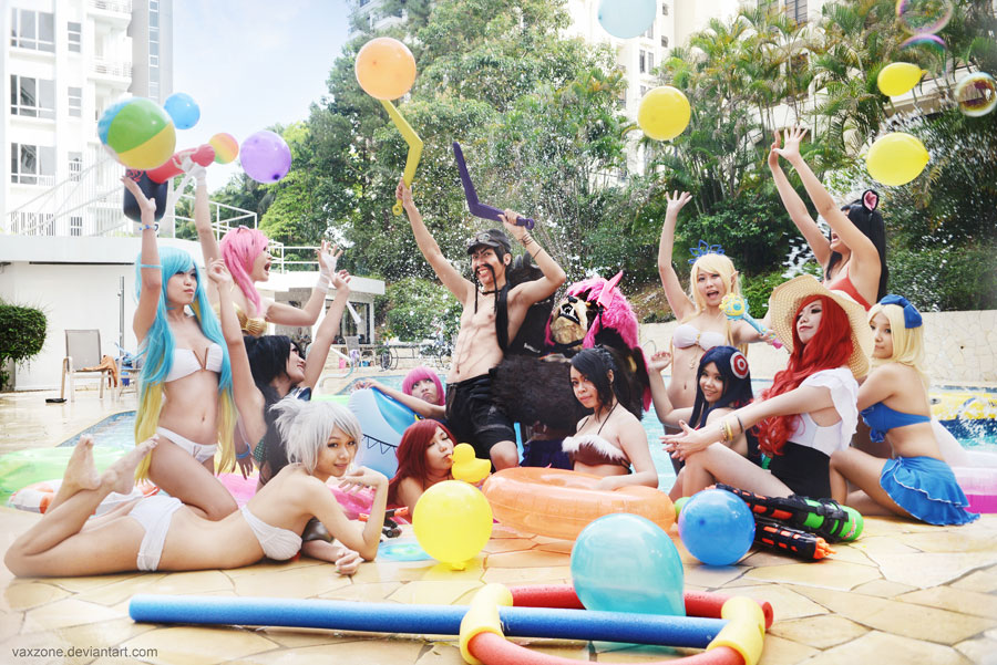 League Of Legends Pool Party For Draven By Vaxzone