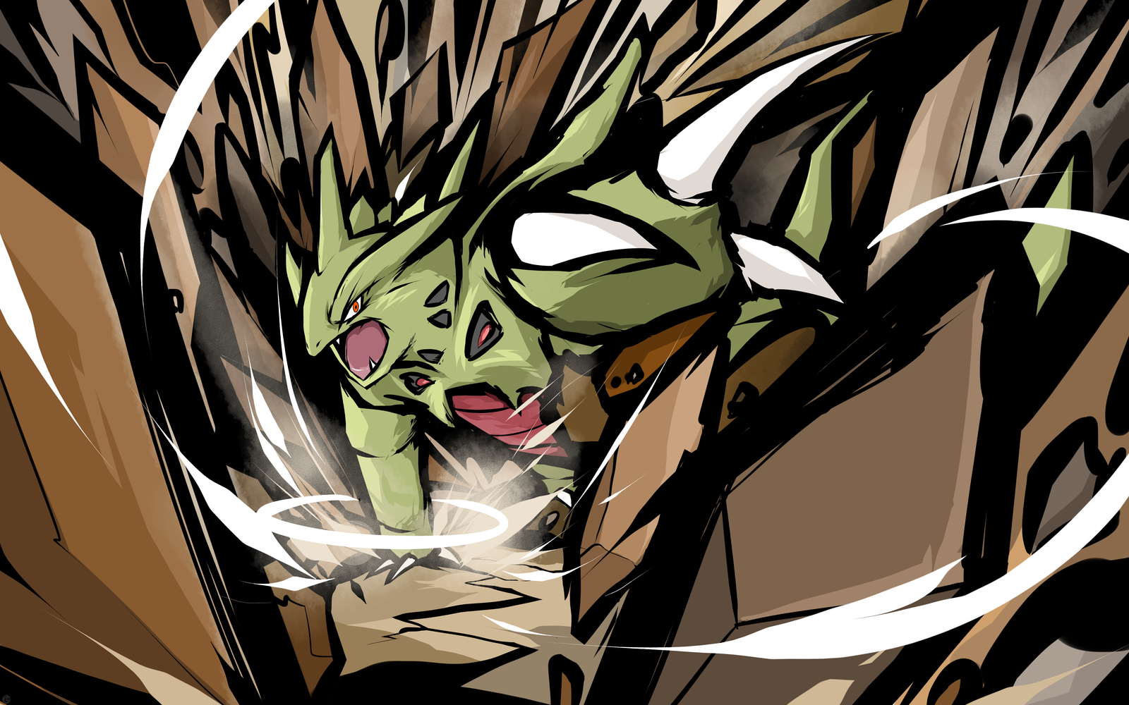 Mega Tyranitar Stone Edge By Ishmam