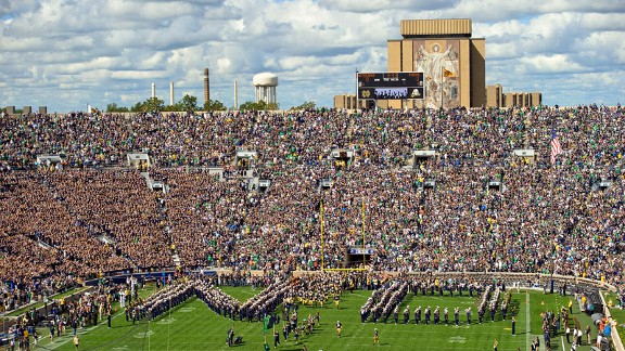 Notre Dame Stadium ToucHDown Jesus Image Search Results