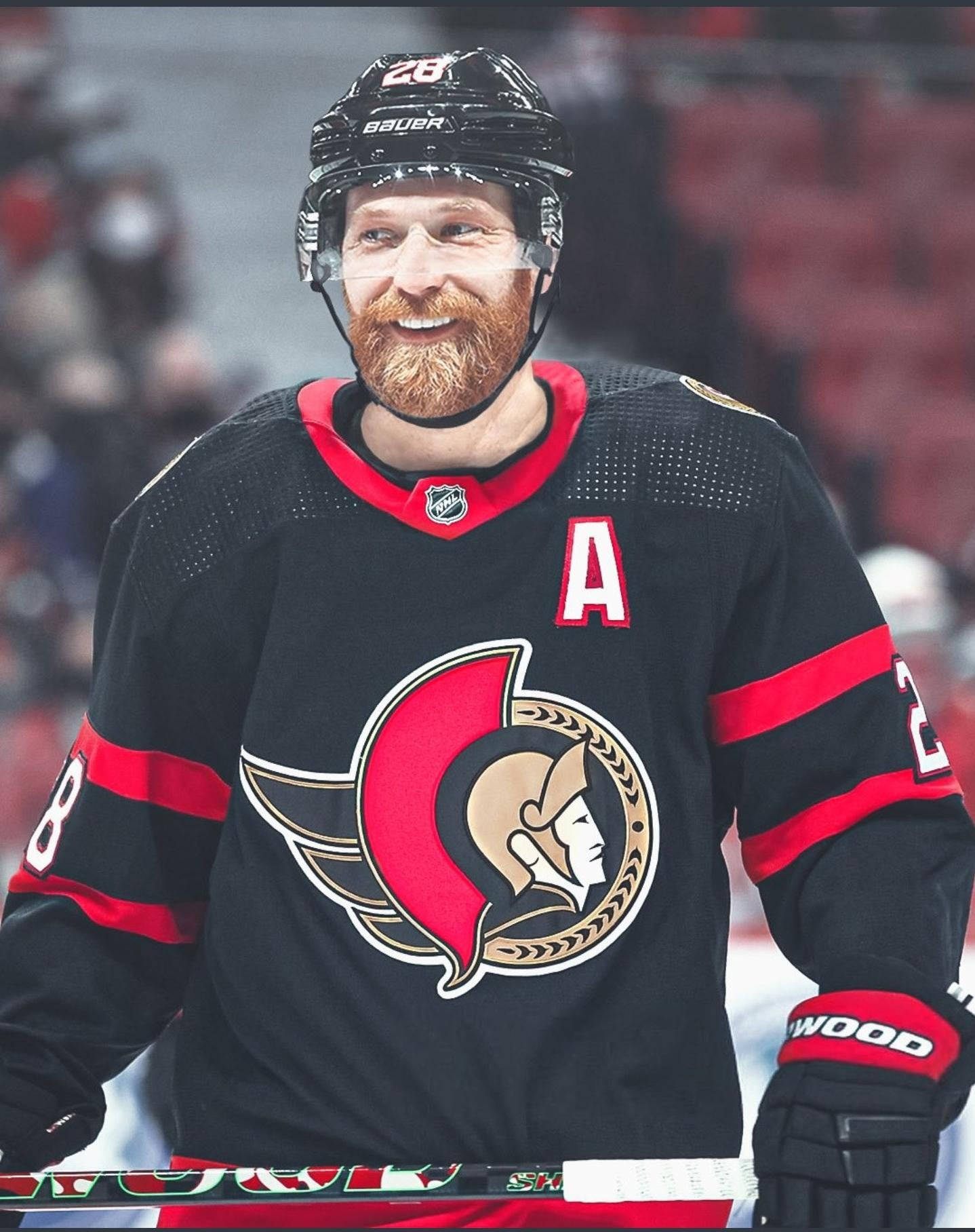 Claude Giroux Smiling Ottawa Senators Wallpaper
