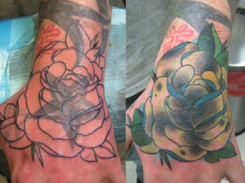 Wrist Rose Cover Up Tattoo Ideas Design And