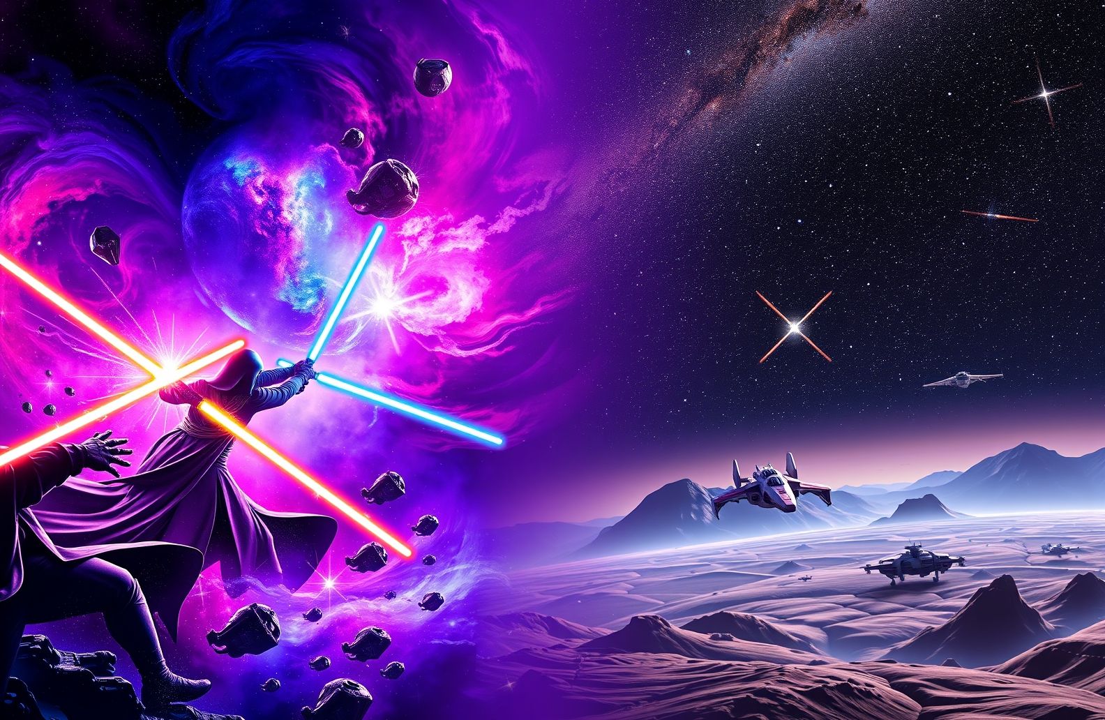 Dual Screen Wallpaper Star Wars