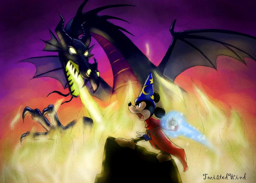 Mickey Vs Maleficent By Twisted Wind