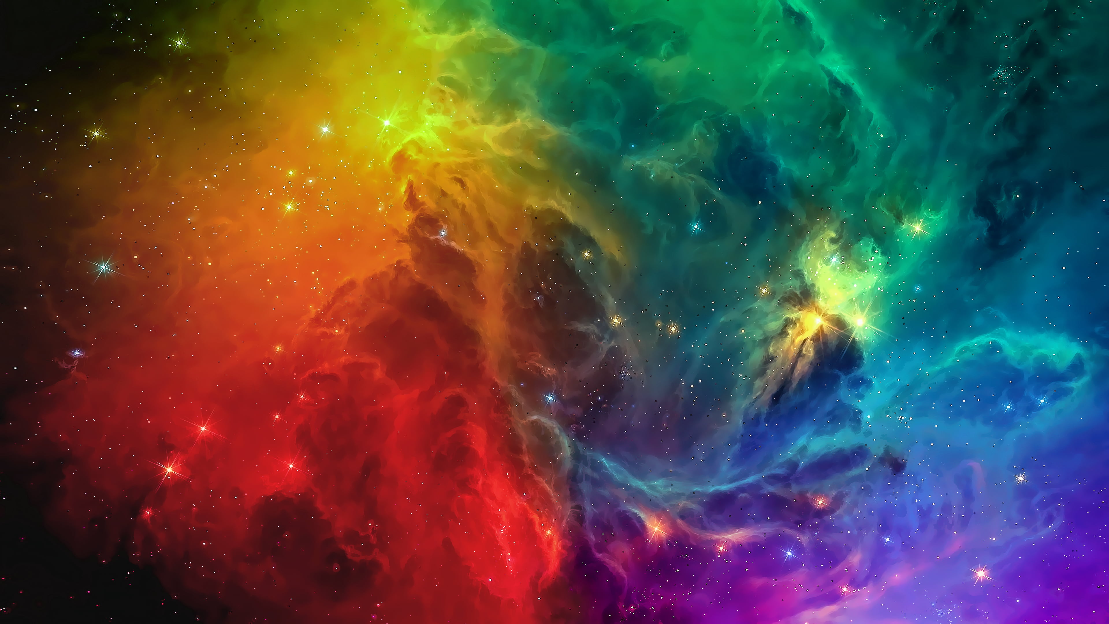 Multicolored Galaxy Illustration Space Stars Universe