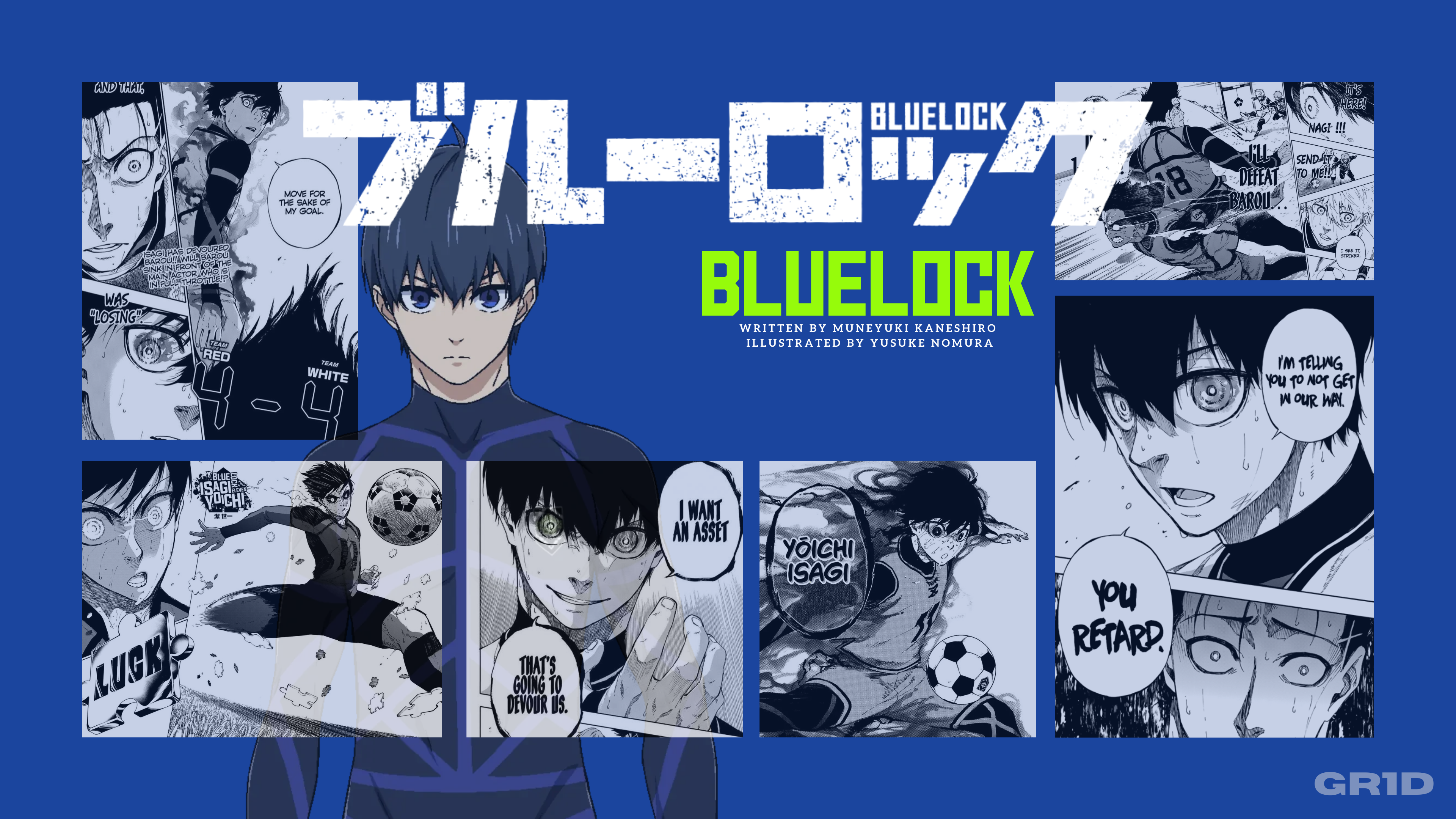Anime Blue Lock By Grid