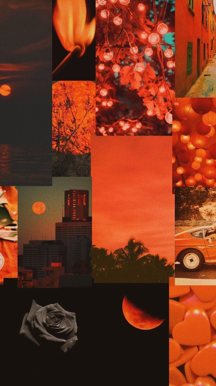 Download Dark Orange Aesthetic Clouds Phone Wallpaper  Wallpaperscom