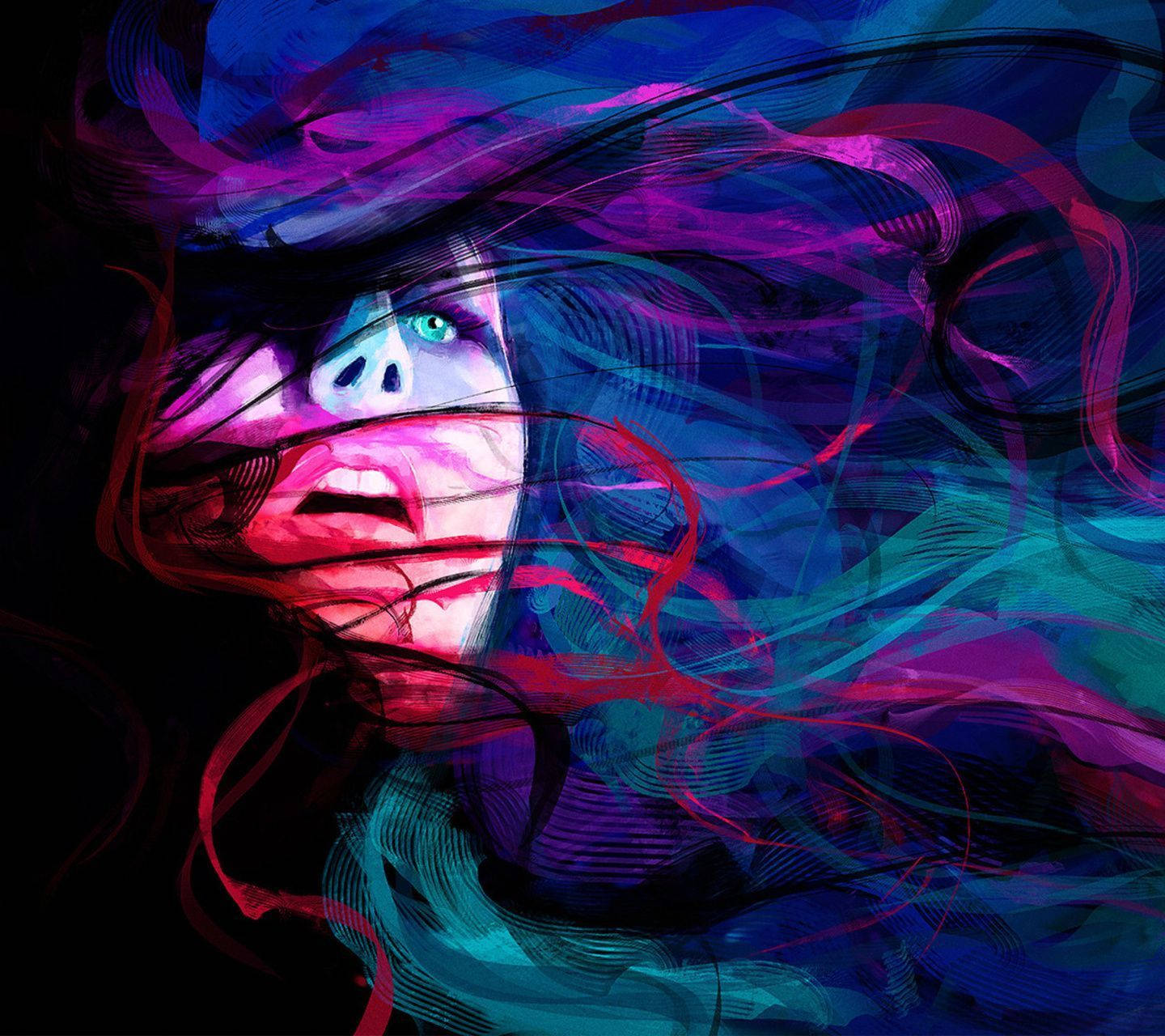 Trippy Face Jj856scd69jk07kp Wallpaper