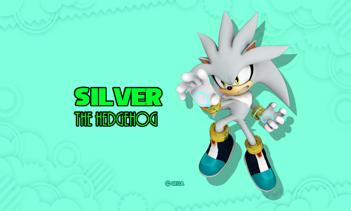 Silver the Hedgehog Wallpaper by Hynotama on