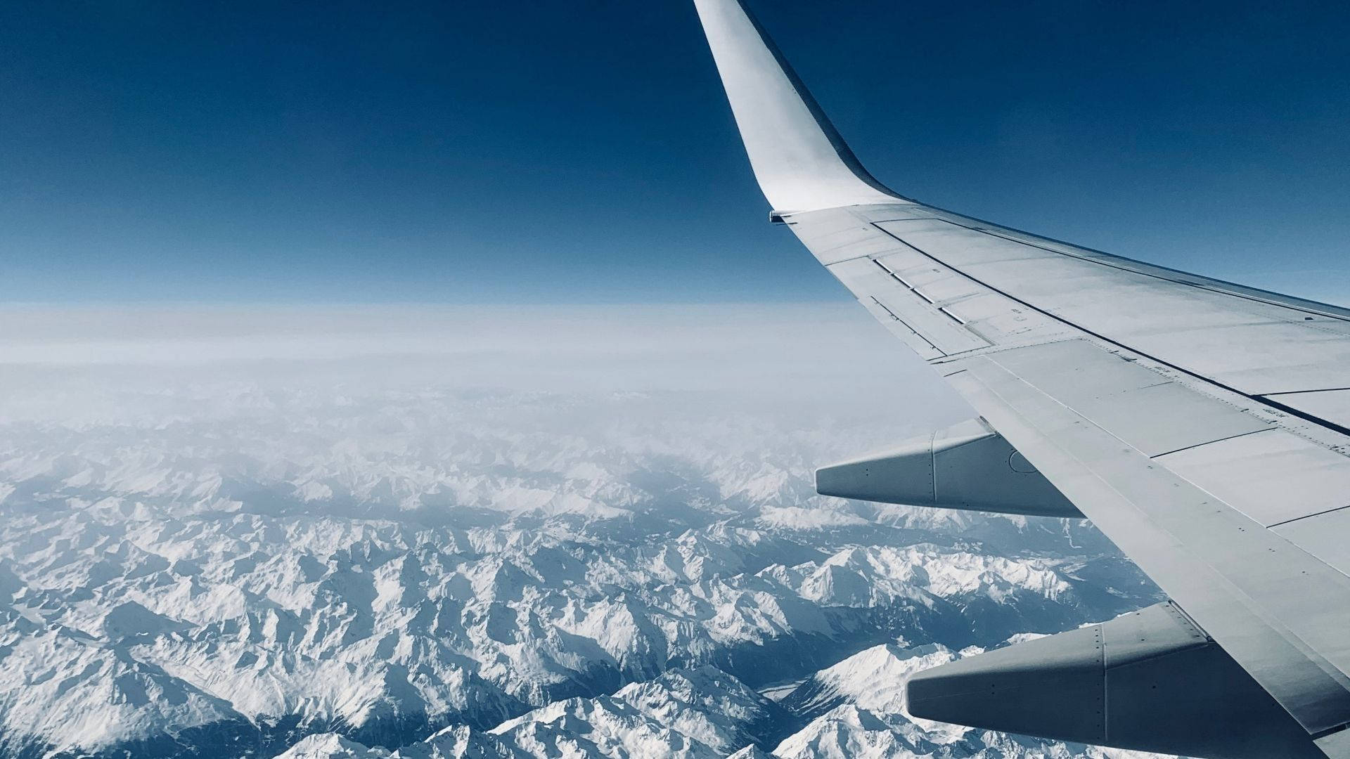 Sky In Airplane Wallpaper