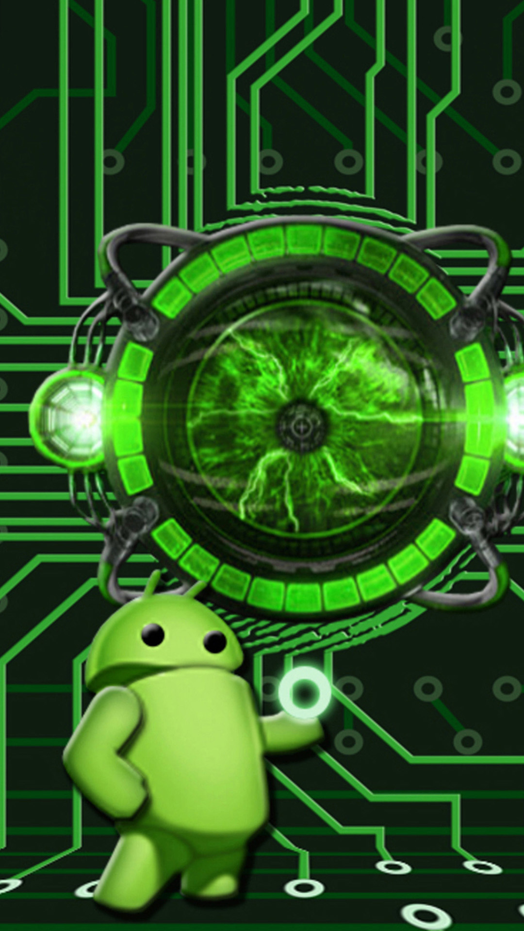 Android circuit board 03 Galaxy S5 Wallpapers HD