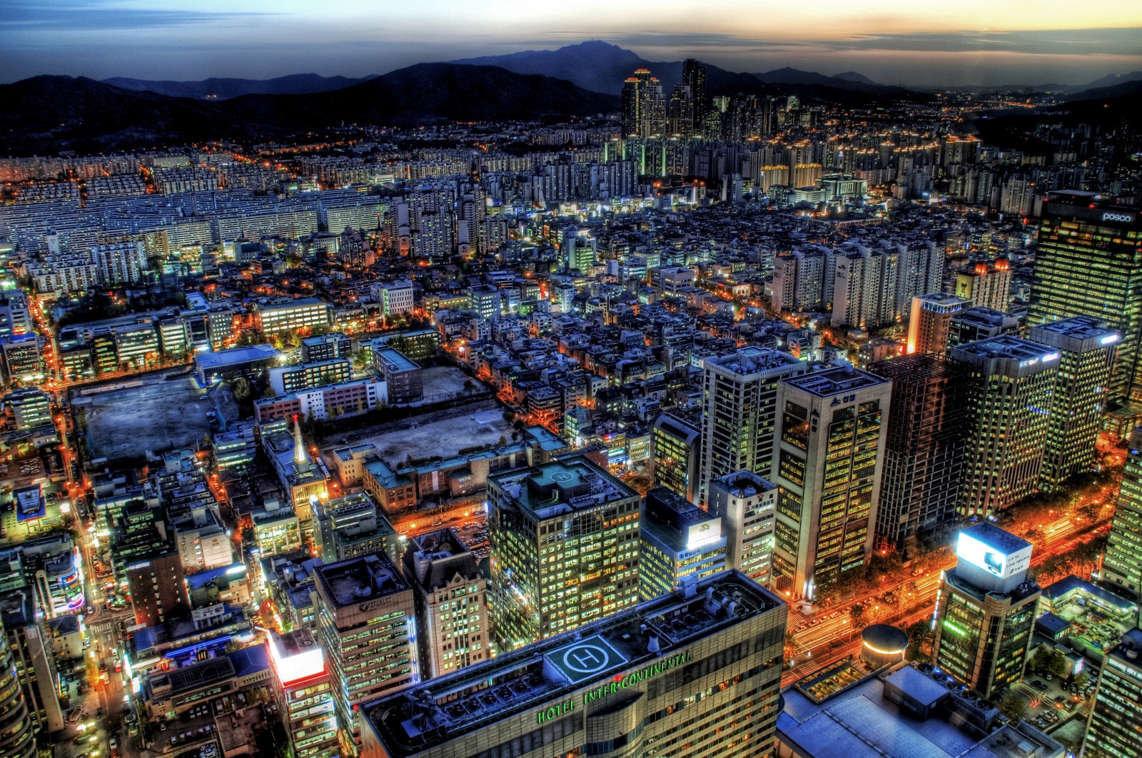 South Korea Seoul City at sunset