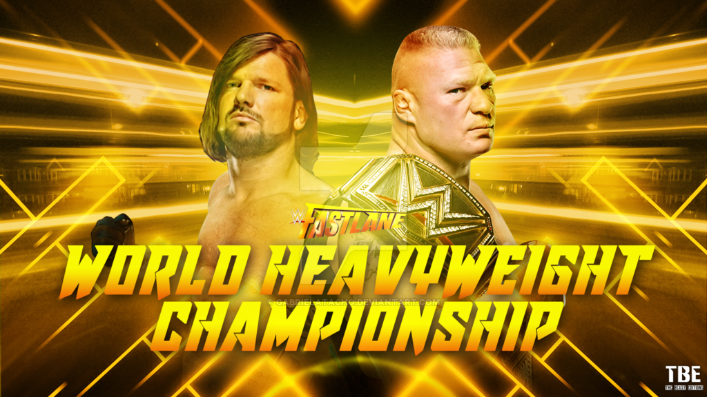 Wwe Fastlane Match Card Custom The Beast Edi By