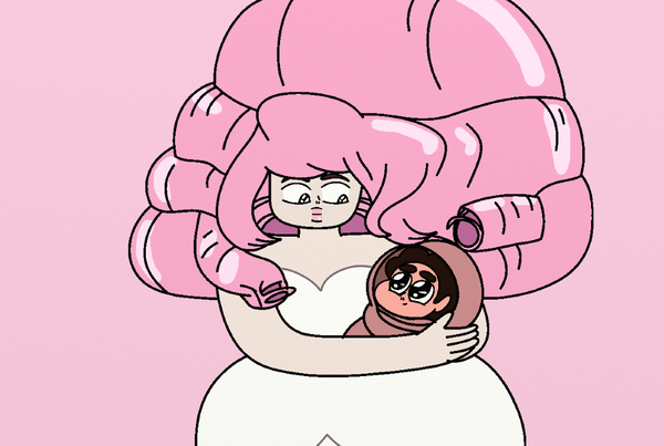 Rose Quartz With Baby Steven By Wlood776