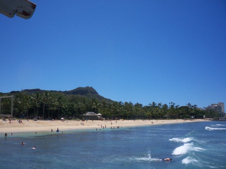 Waikiki With Diamond Head In Background Travel