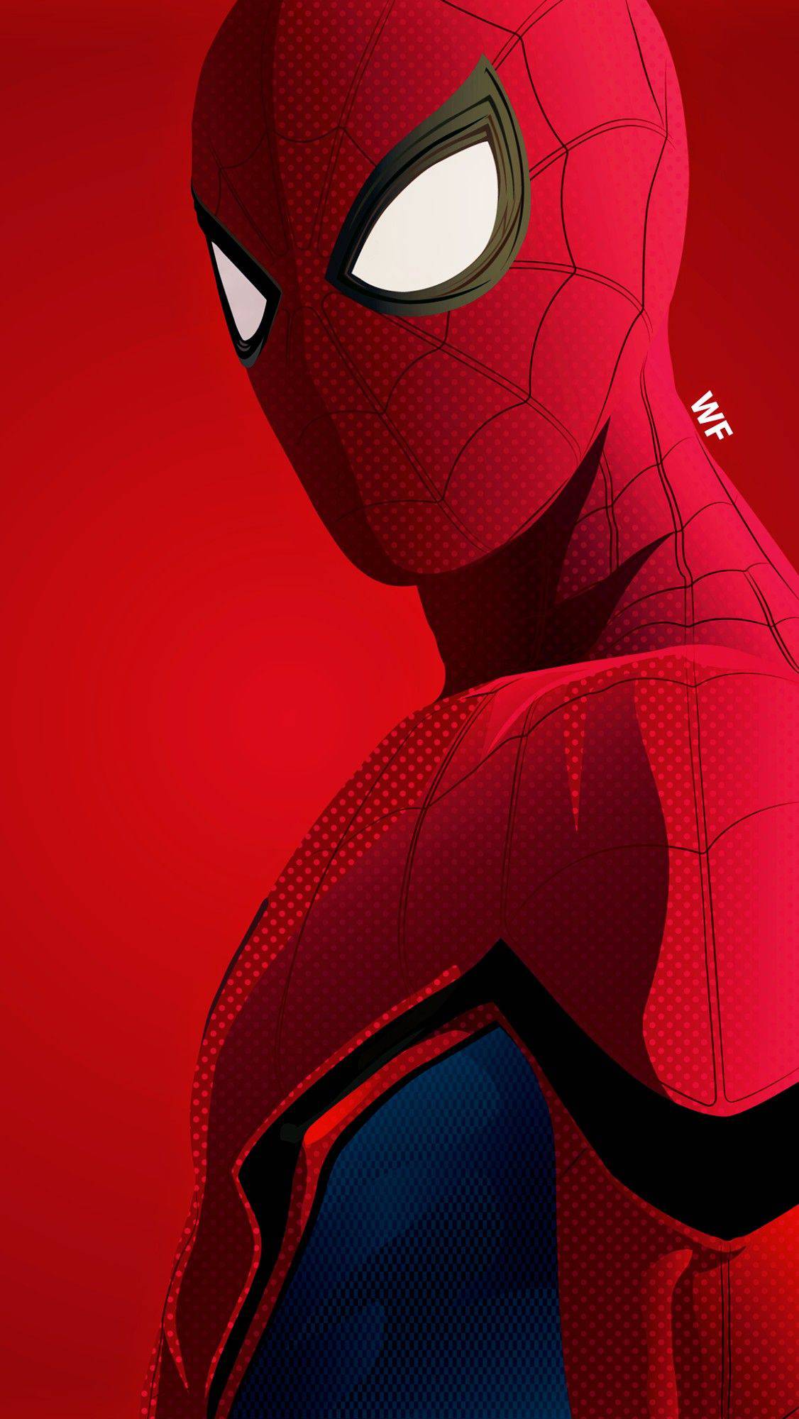 Red Spiderman iPhone Wallpaper