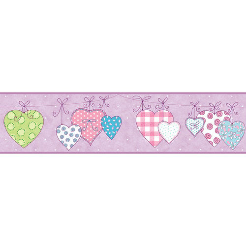 Free download York Wallcoverings Peek A Boo Clothesline Hearts ...