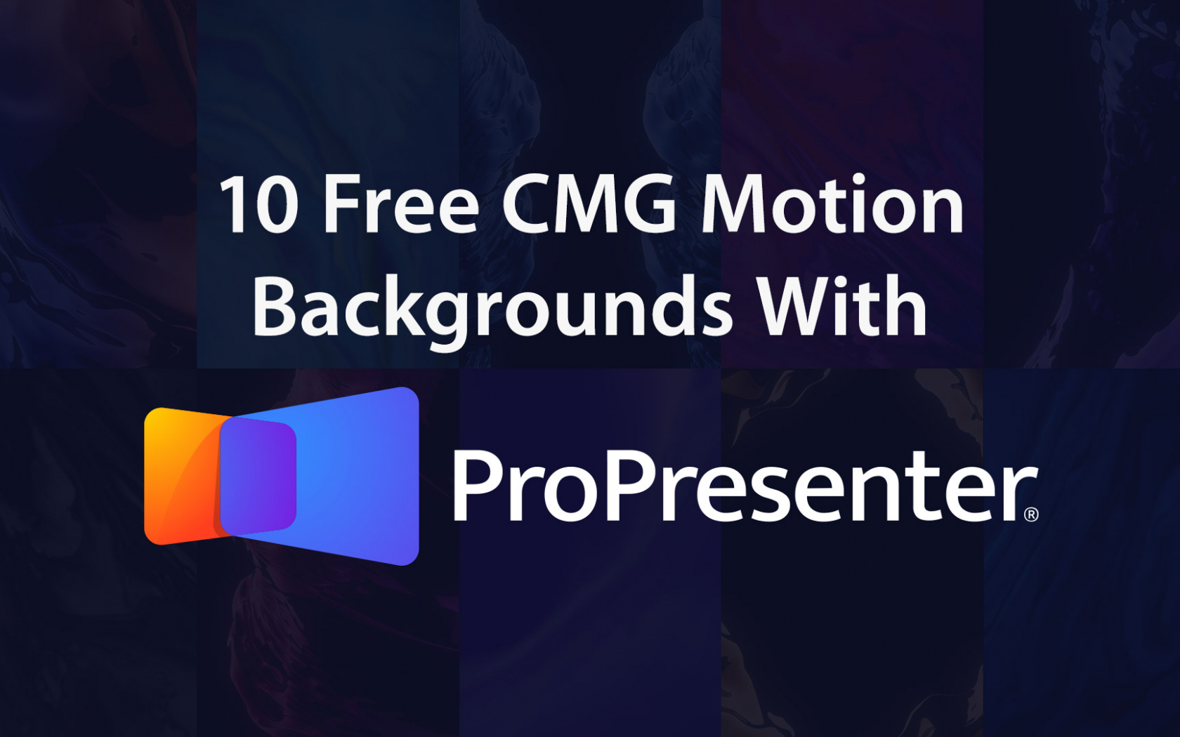 How To Cmg Motion Background With