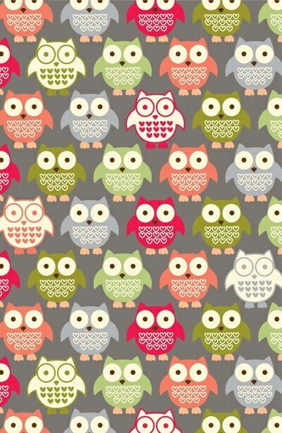 Cute Owls Wallpaper Pattern