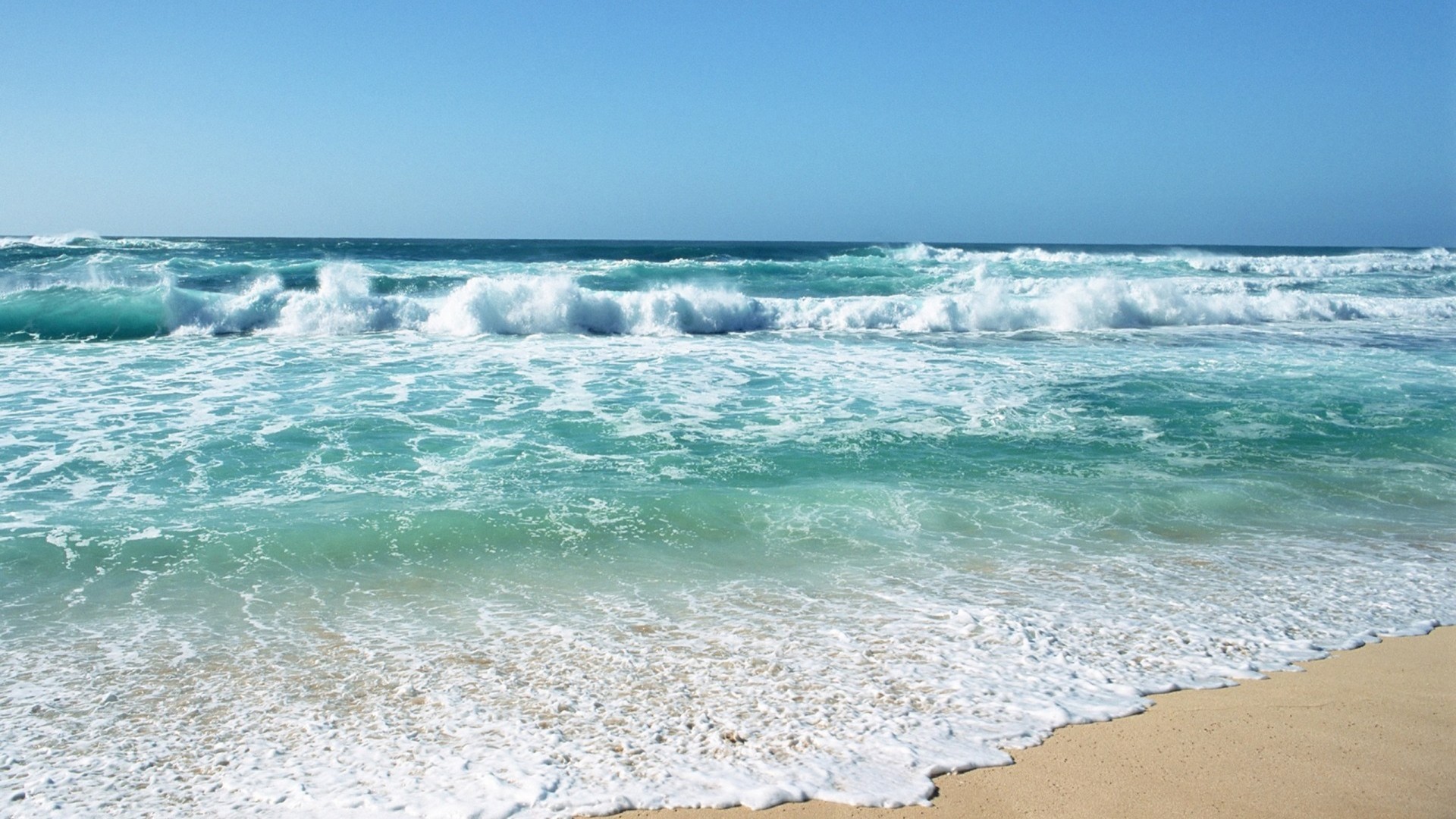 Beach Waves Wallpaper For Desktop