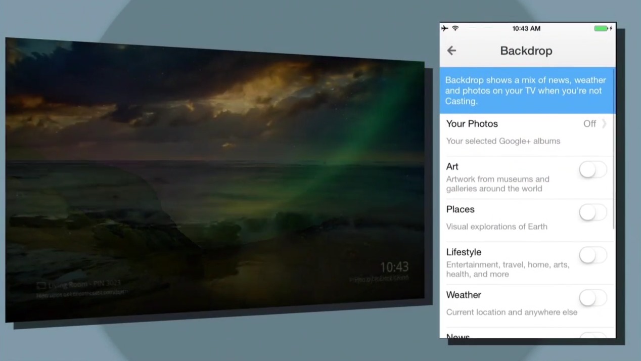 Chromecast Update Der Android App Bringt Anpassbare Backdrops Mit