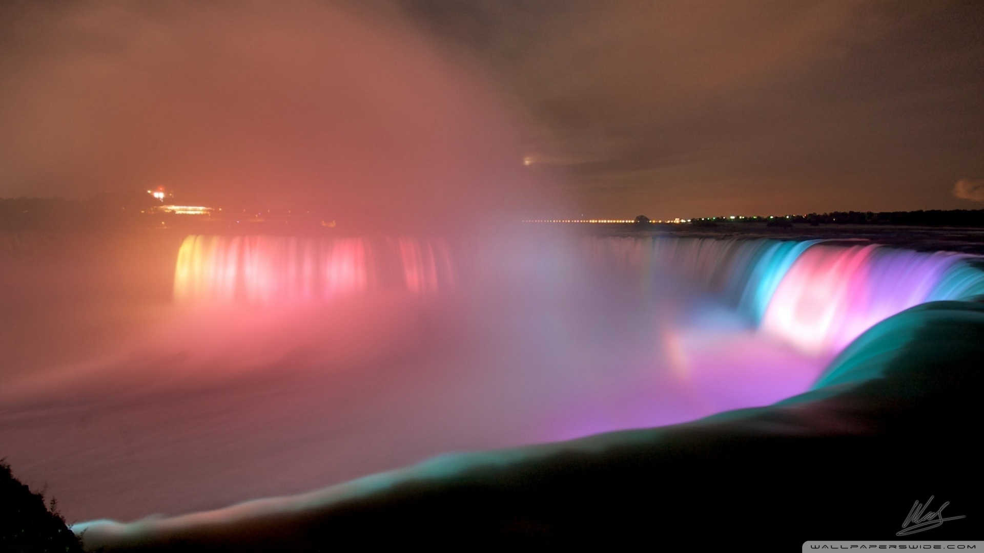 Niagara Falls At Night Wallpaper