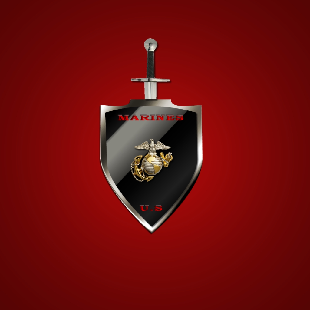 Marine Corps iPad Usmc Red Shield Pixel Popular HD