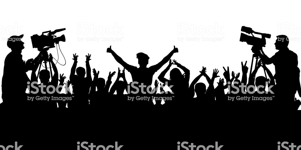 Applause Sports Fans Cheering Crowd People Concert Party Isolated