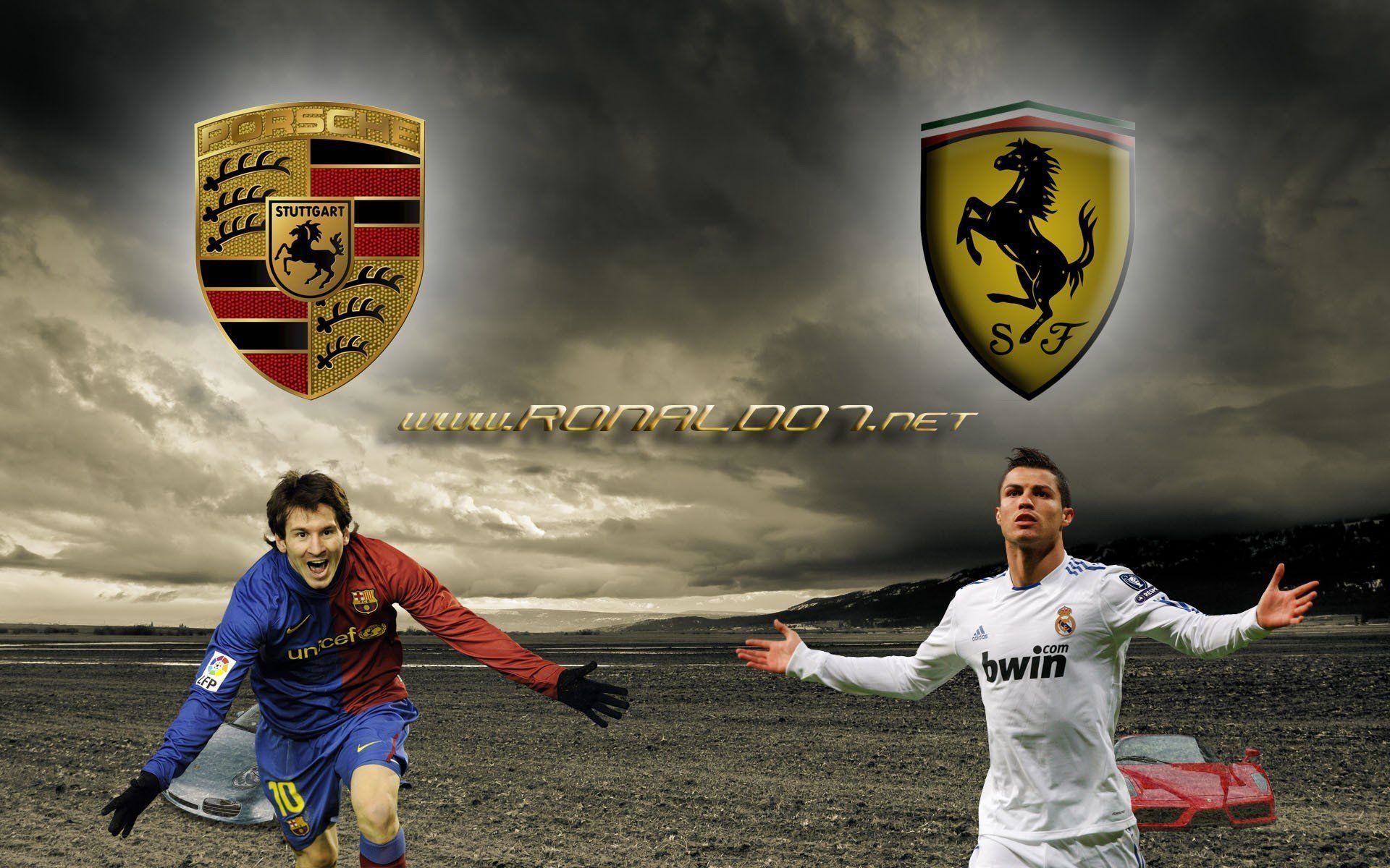 Cristiano Ronaldo Vs Lionel Messi Wallpaper Image