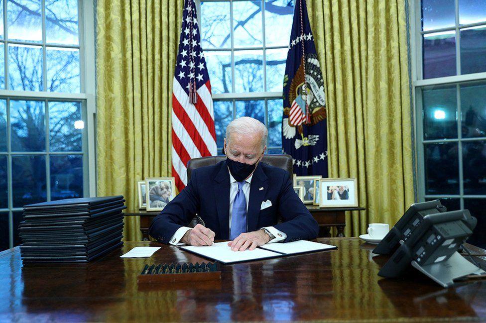 Biden Inauguration In Pictures Bbc News