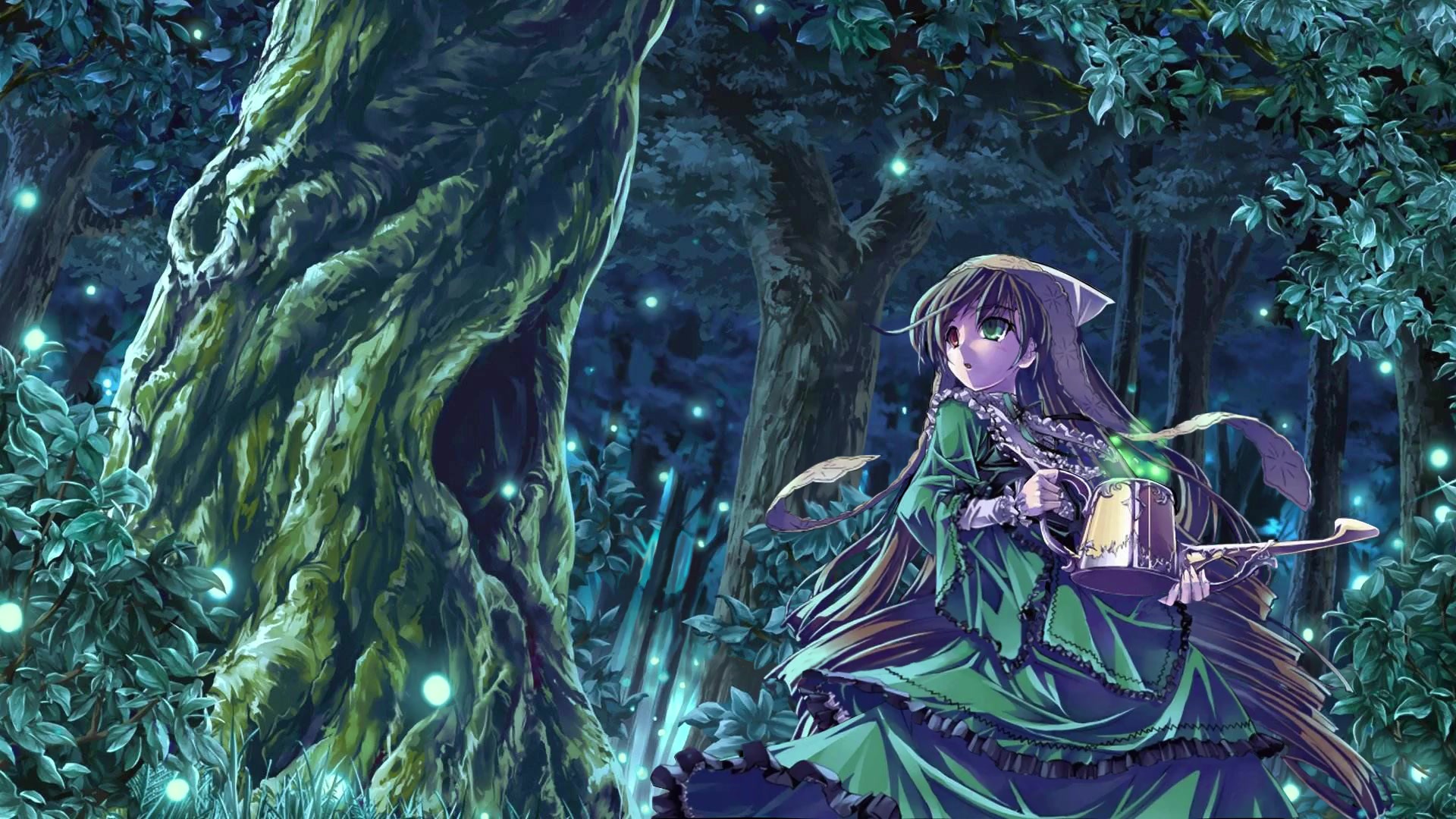 Anime Girl In Forest Live Wallpaper 3dlwp