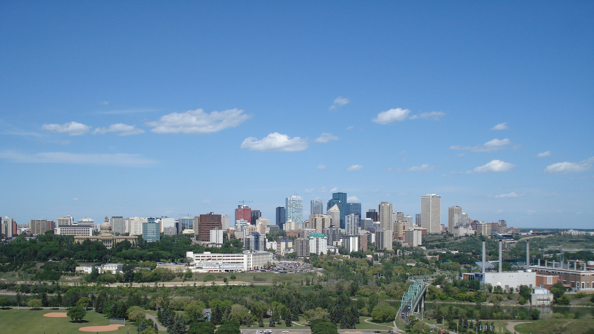Edmonton From My Balcony HD Wallpaper Color Palette Tags