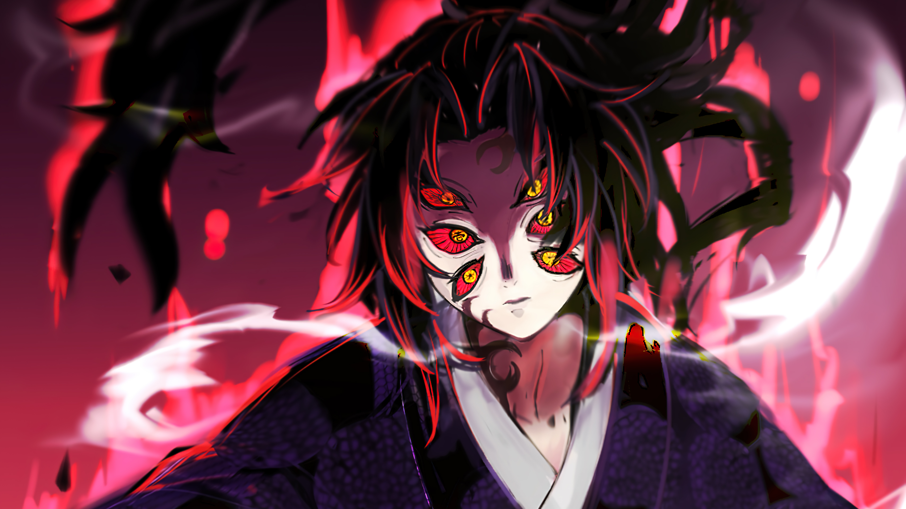 Demon Slayer Kokushibou fanart  Anime demon Upper moon 1 wallpaper  Slayer anime