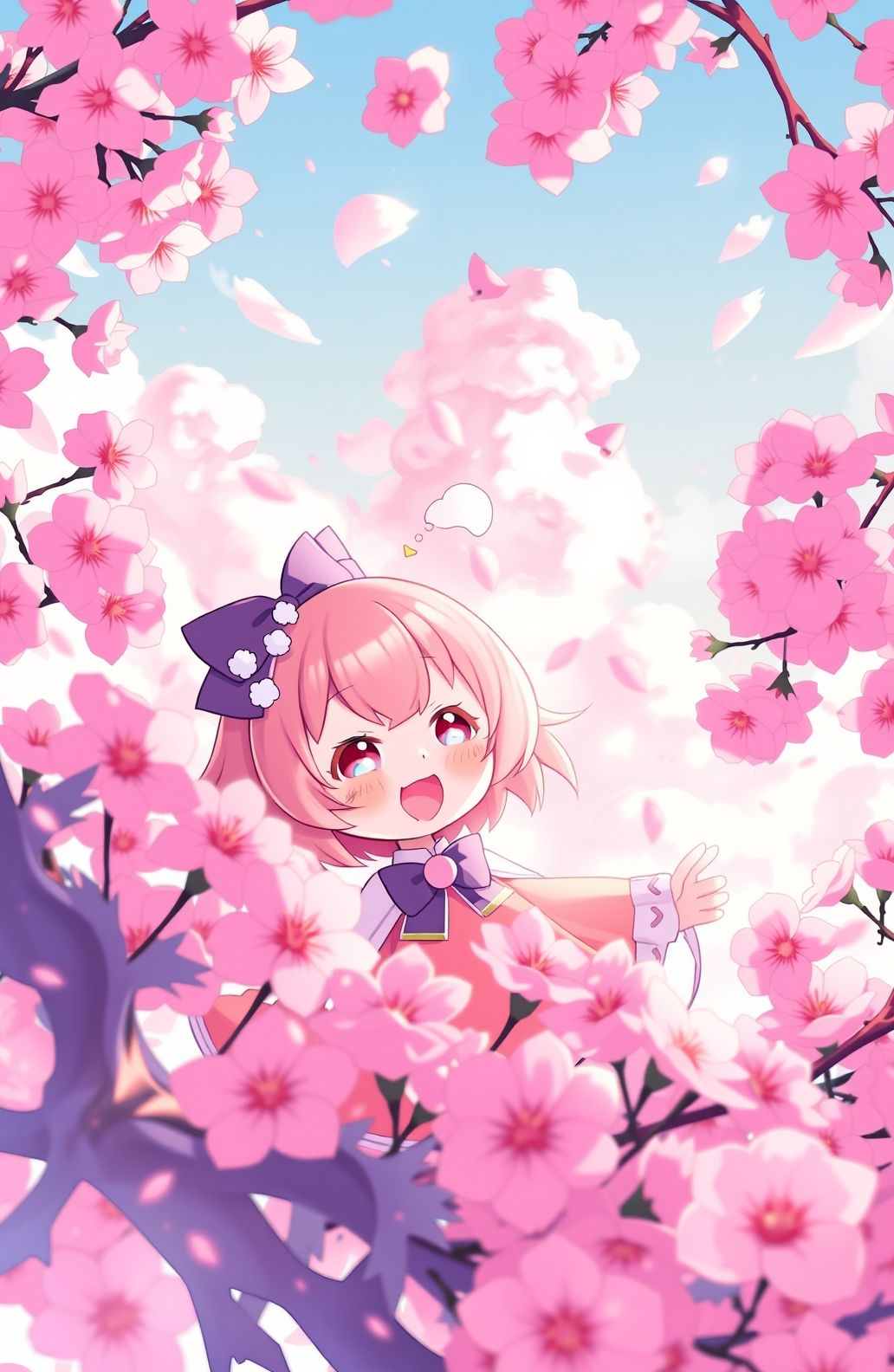 Pink Anime Wallpaper